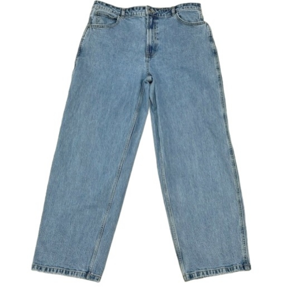 Everlane Jeans The Way-High Wide-Leg Jean Faded Blue Size 33